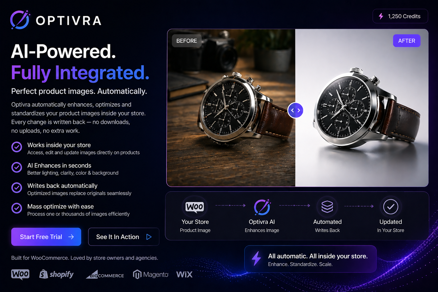 Optivra AI-powered product image optimisation for ecommerce stores
